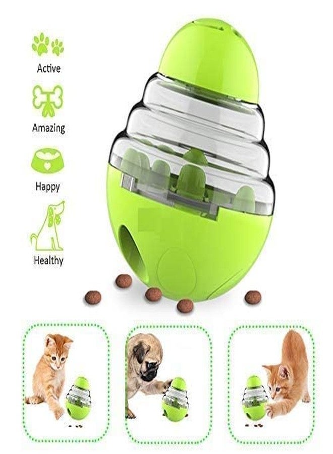 Smart Pups Interactive Tumbler Toy Treat Ball Pet Slow Feeder Food Dispenser Feeding Toy Dog Puzzle Toy for Dog Cat Interactive Tumbler Toy - Image 2